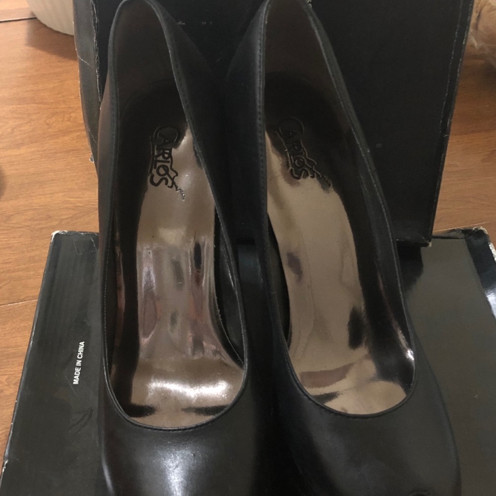 Carlos Santana Black Verdi heels.  Used